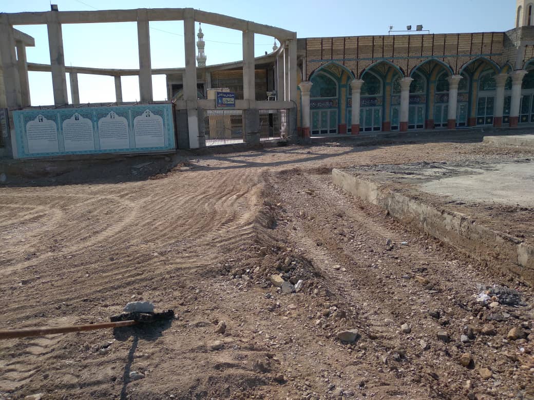 اجرای پروژه زیرسازی و سنگ فرش صحن ابراهیم خلیل الله(ع)