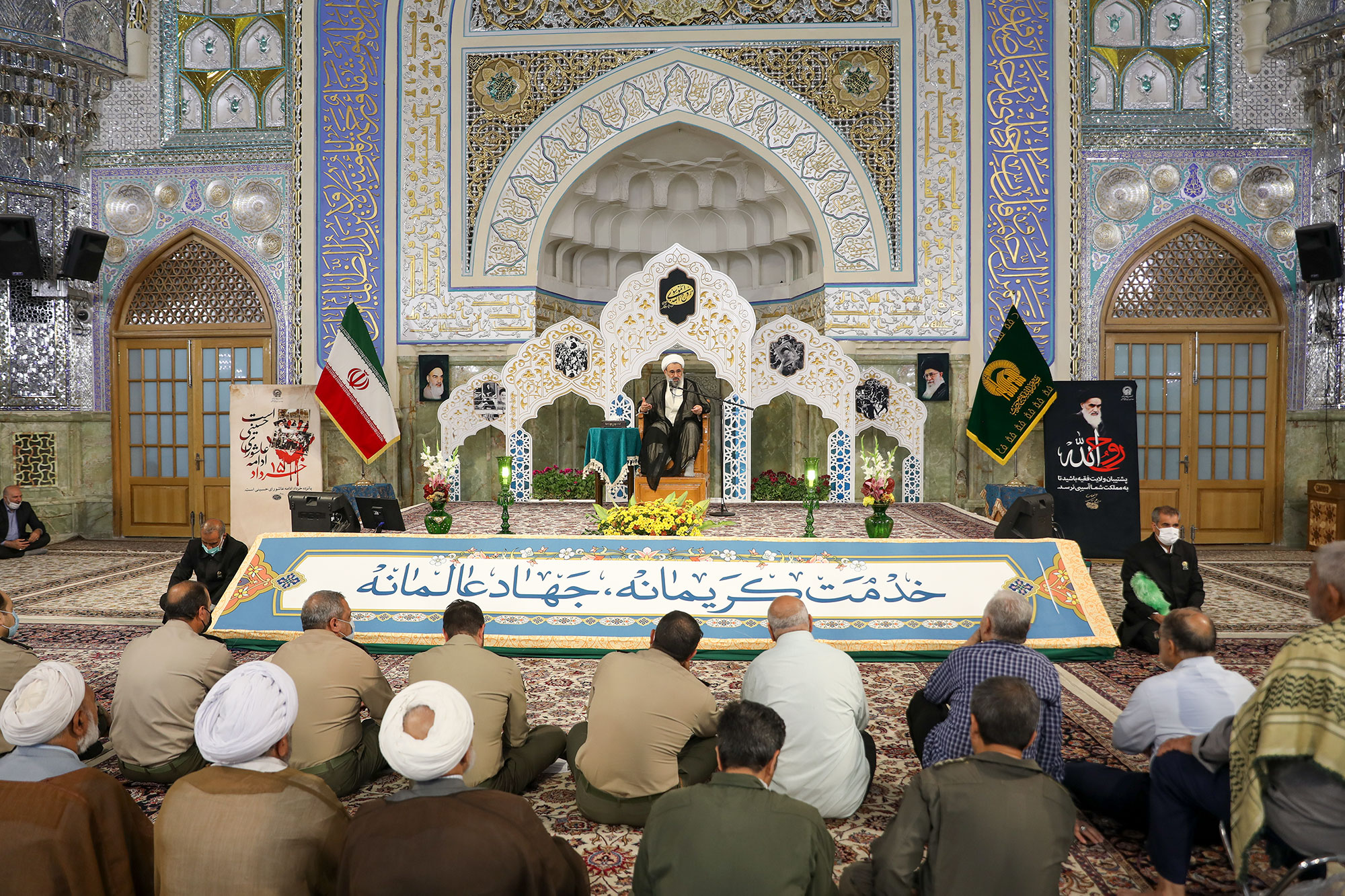 مراسم بزرگداشت ارتحال امام خمینی(ره) در حرم رضوی با سخنرانی تولیت مسجد مقدس جمکران