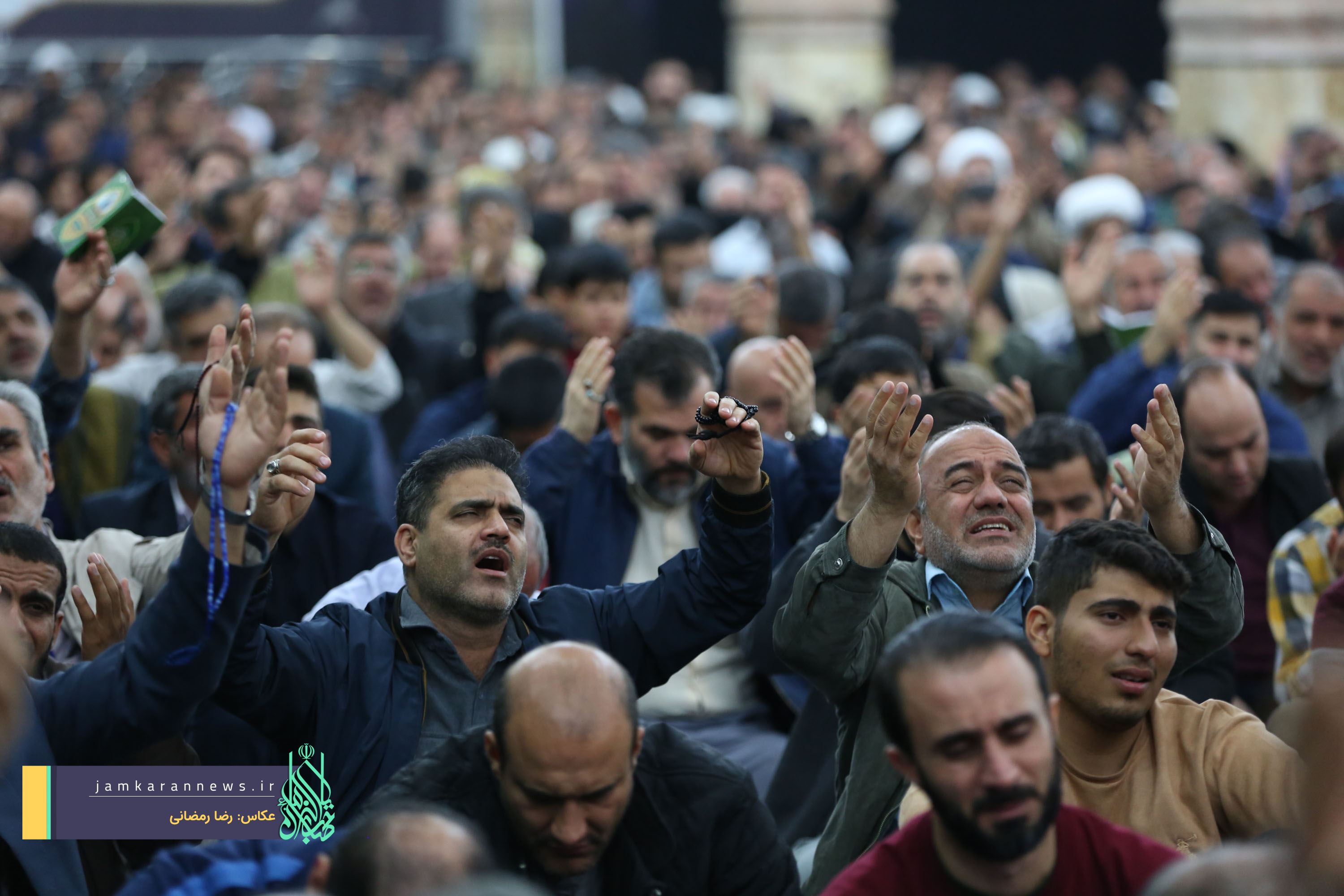 اجرای پویش استغاثه همگانی برای نجات مردم غزه در مسجد مقدس جمکران